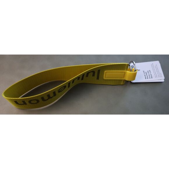 Lululemon LU9B20S Maize Yellow/Graphite Gray Never Lost Keychain *Wordmark - Picture 8 of 8